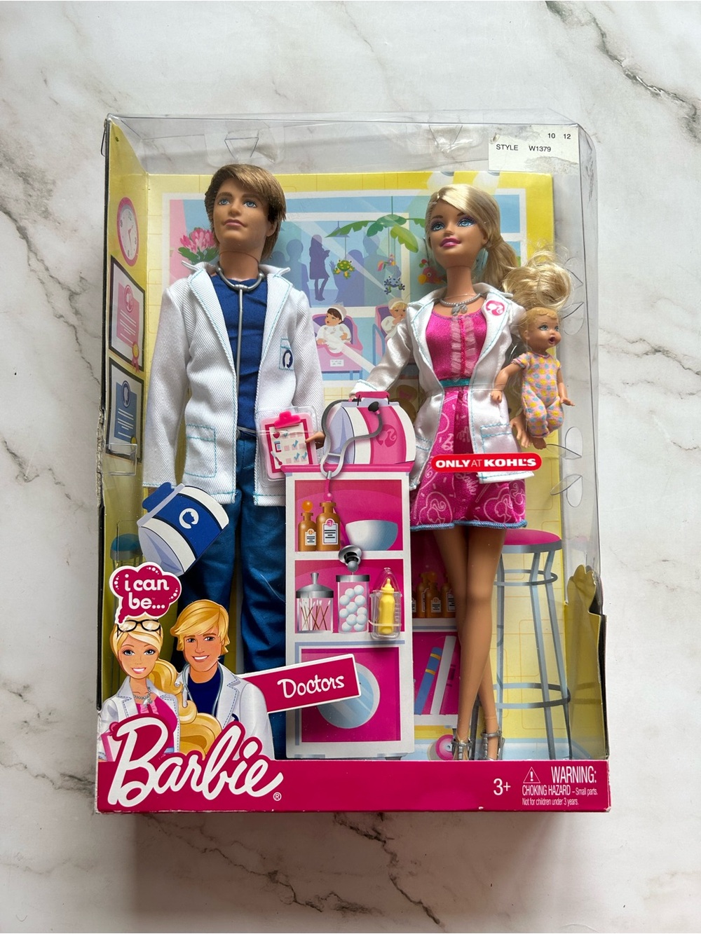 2010 Kohl’s Exclusive I Can Be Doctors Barbie And Ken Doll Set